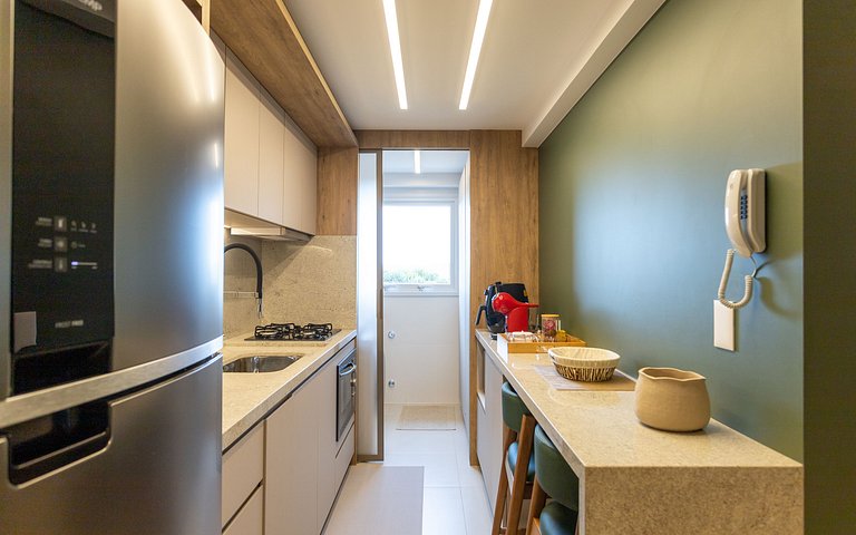 Belíssimo apartamento a 600 metros da Rua Coberta